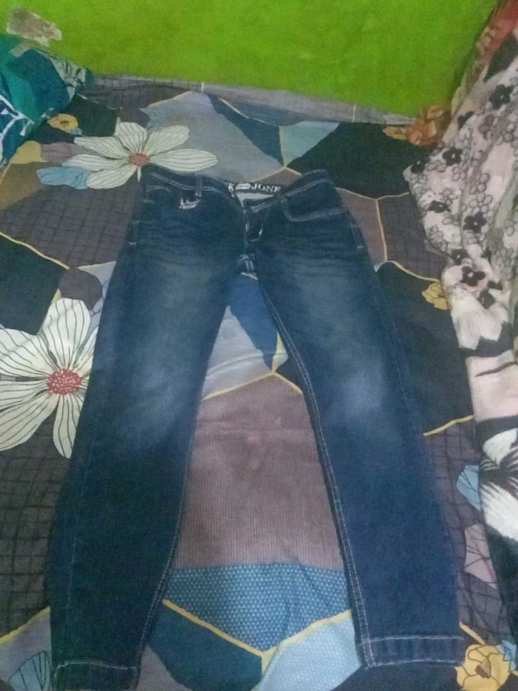 Dark Blue Denim Jeans