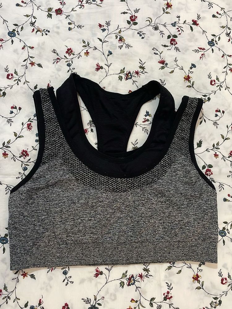 Nylon And Cotton Lightly Padded Bra