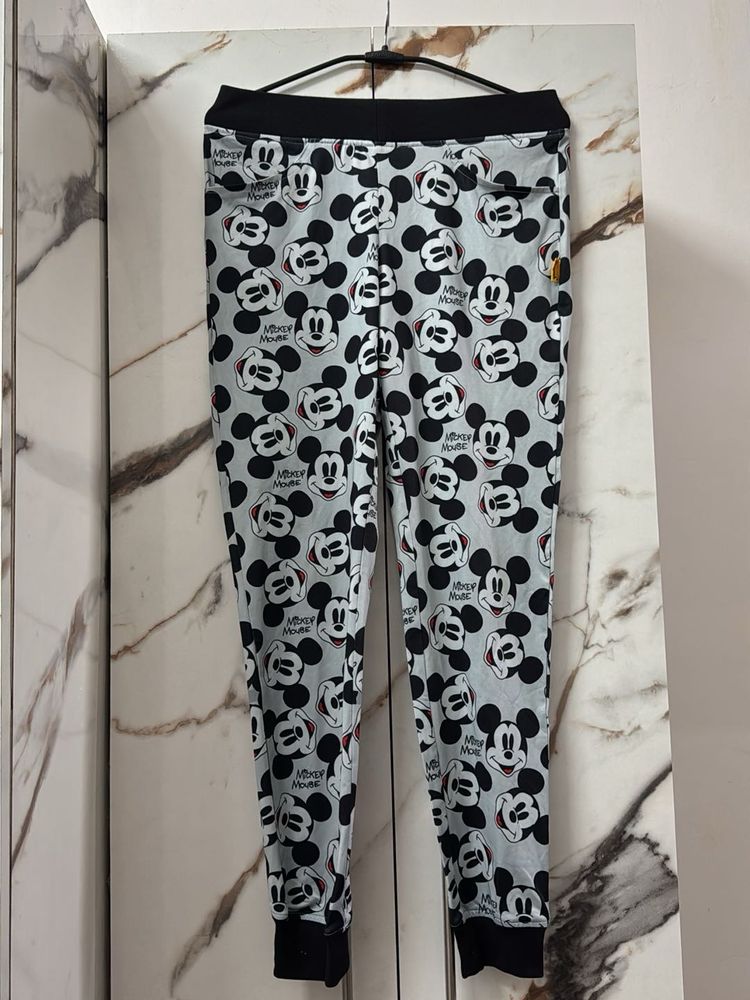 Mickey Mouse Print Casual Pants