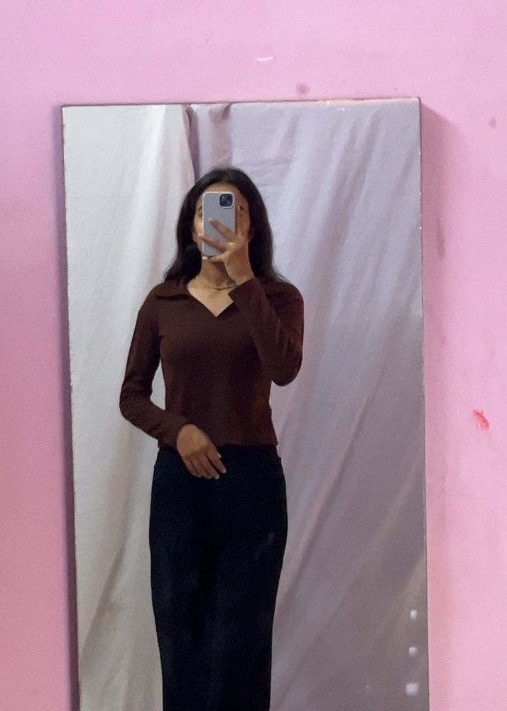 Brown Stylish Top At Very Low Price😍