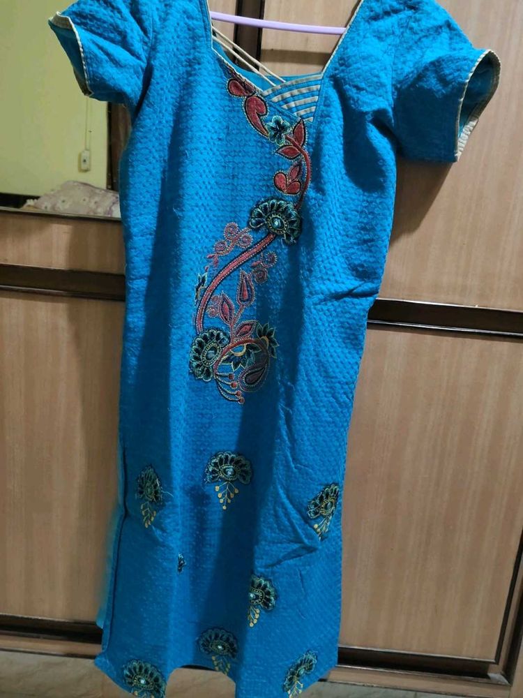 Elegant Blue Kurta Suit