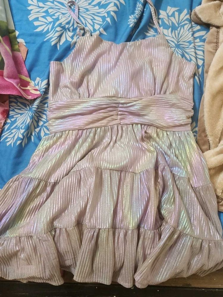 Sparkly Tiered Mini Dress