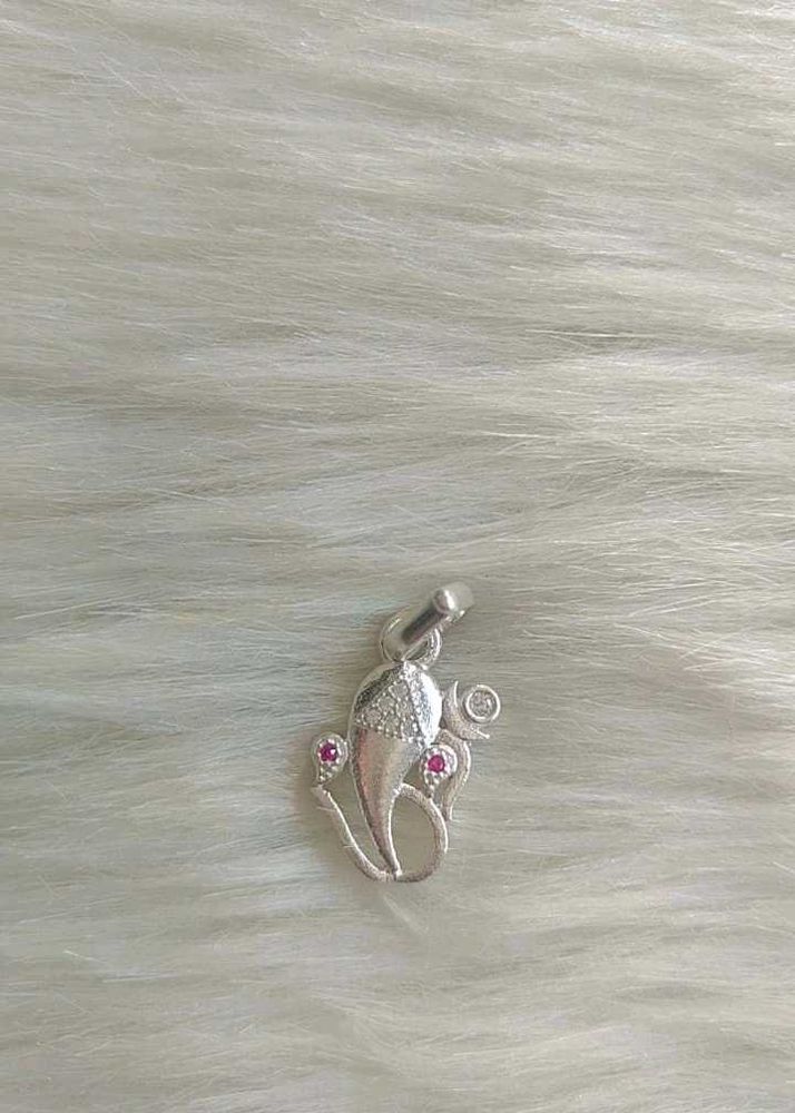Pure Silver Ganesha Pendant