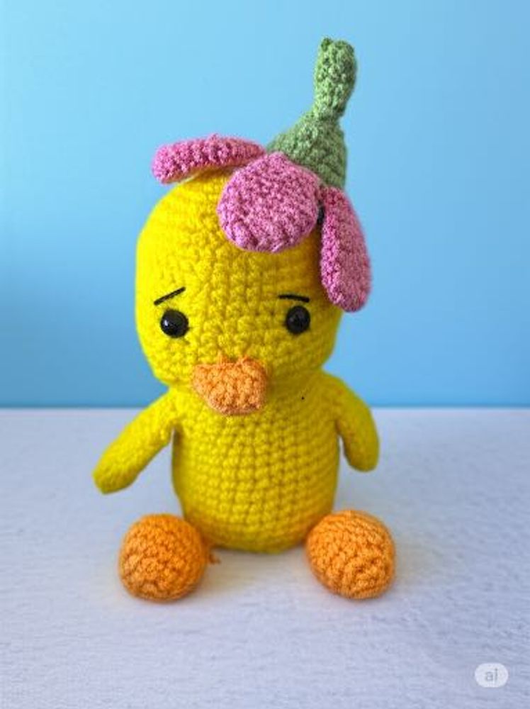 Cute Crochet Chick Toy