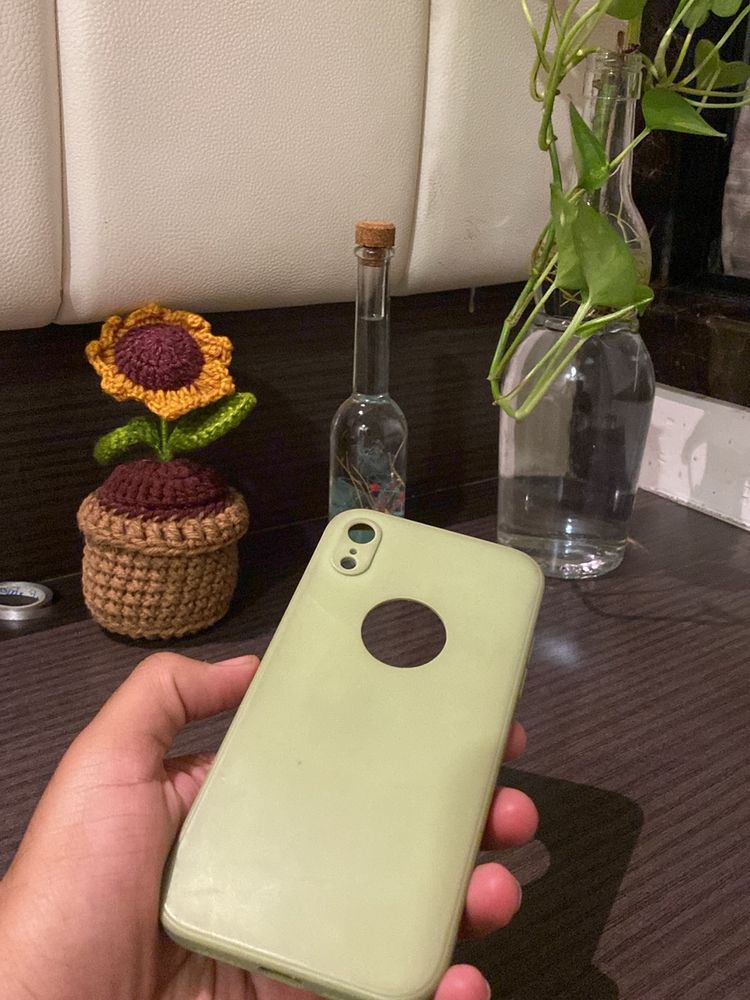 Iphone Xr Pastel Green Colour Cover