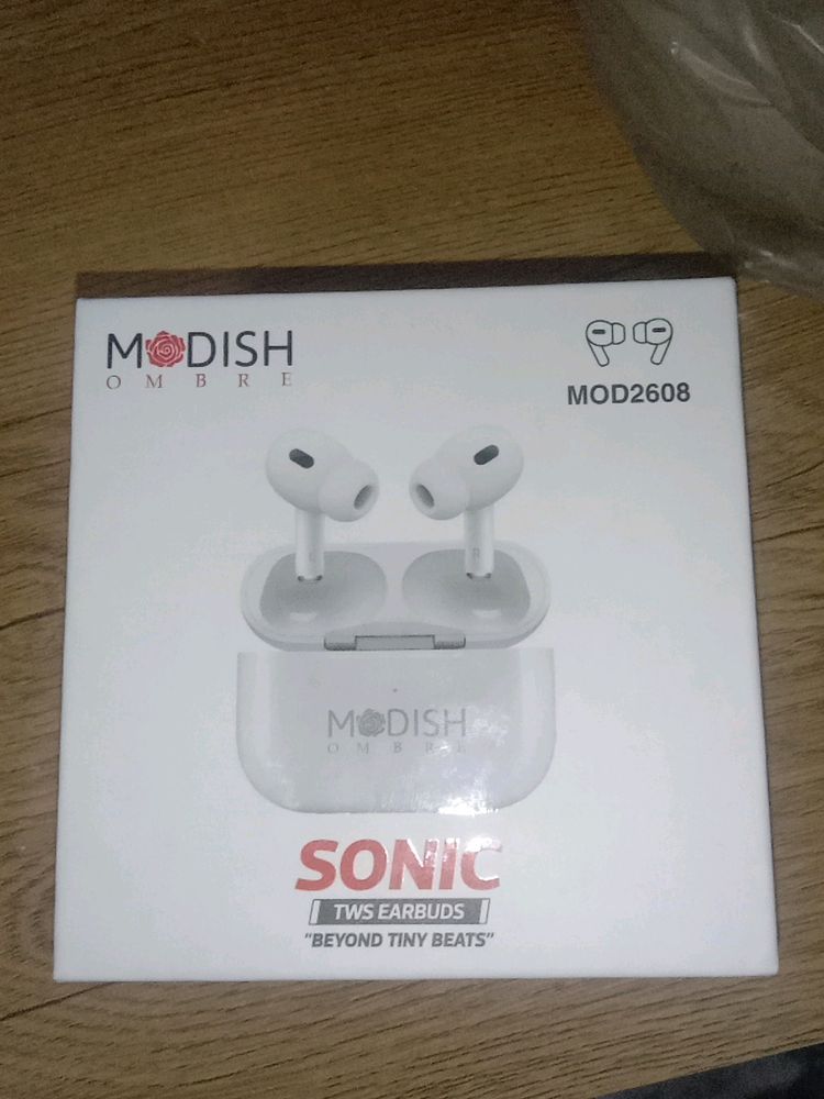 Sonic Branded Ear Buds Unused With Cover,Cable