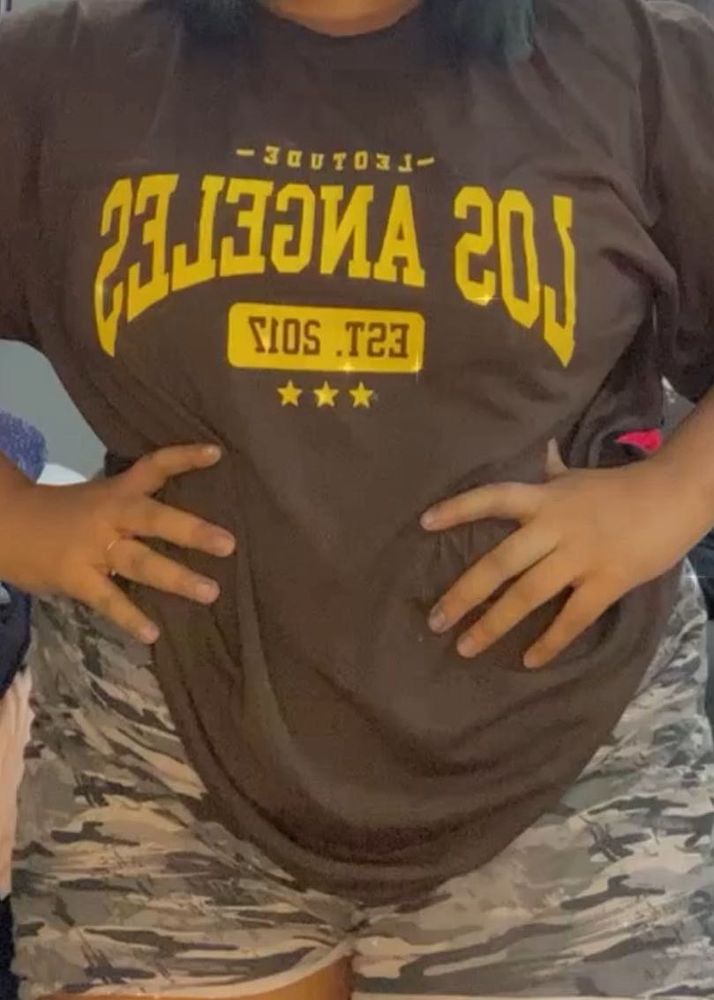 Brown Oversized T Shirt