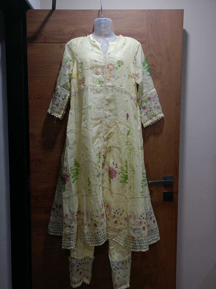 Lemon Yellow Kurta Set