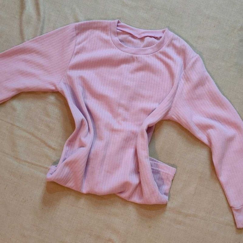 Cute Purple Long Sleeve Top