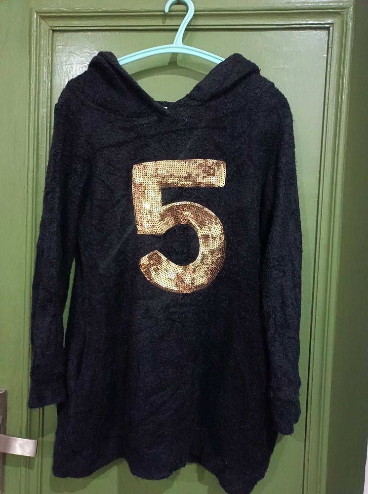 Black Hoodie with Number 5