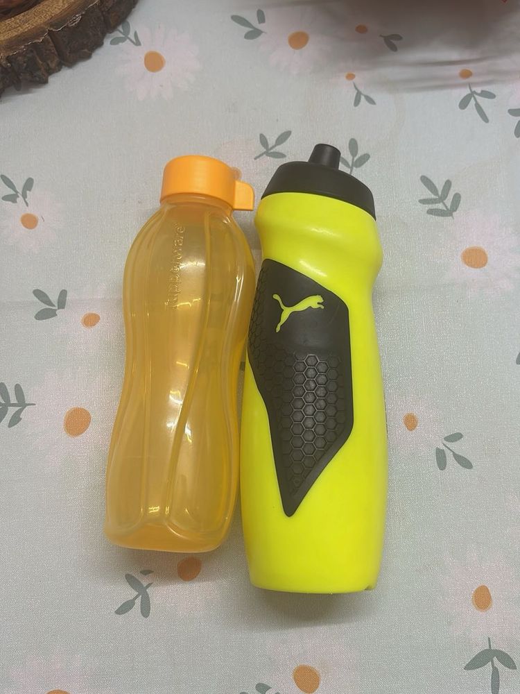 Stylish Water Bottles - Tupperware &amp; Puma
