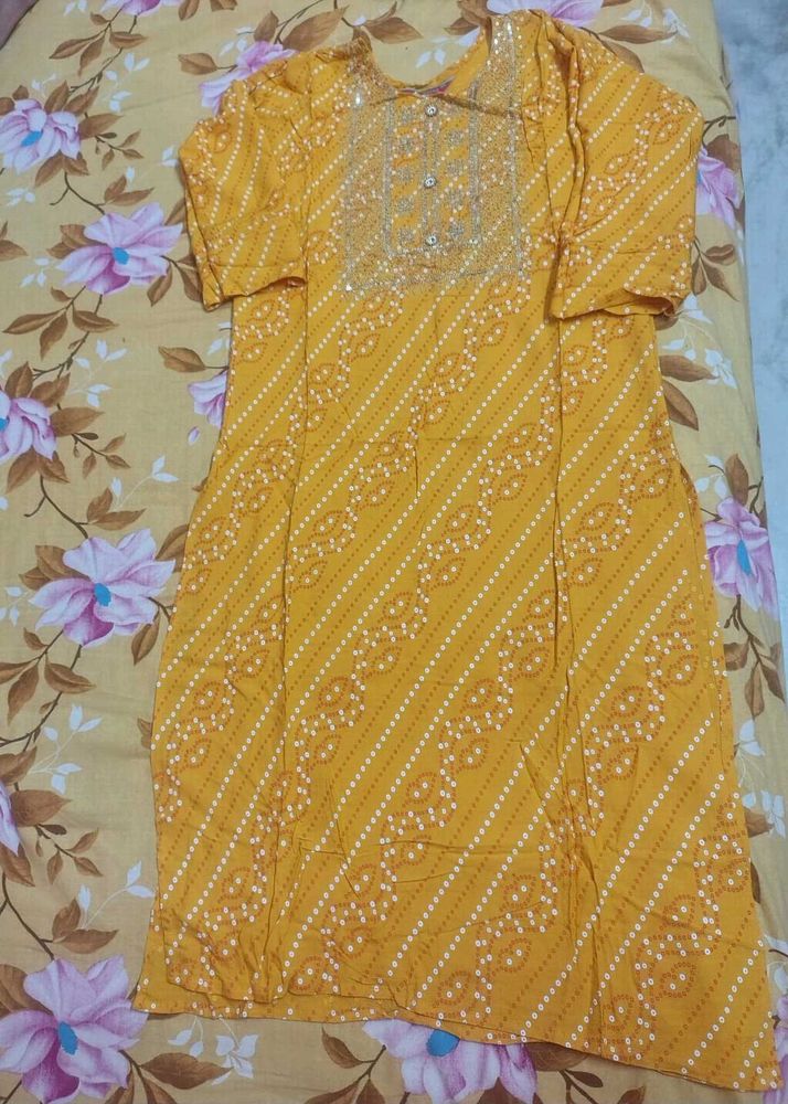 Festive Yellow Kurta Set