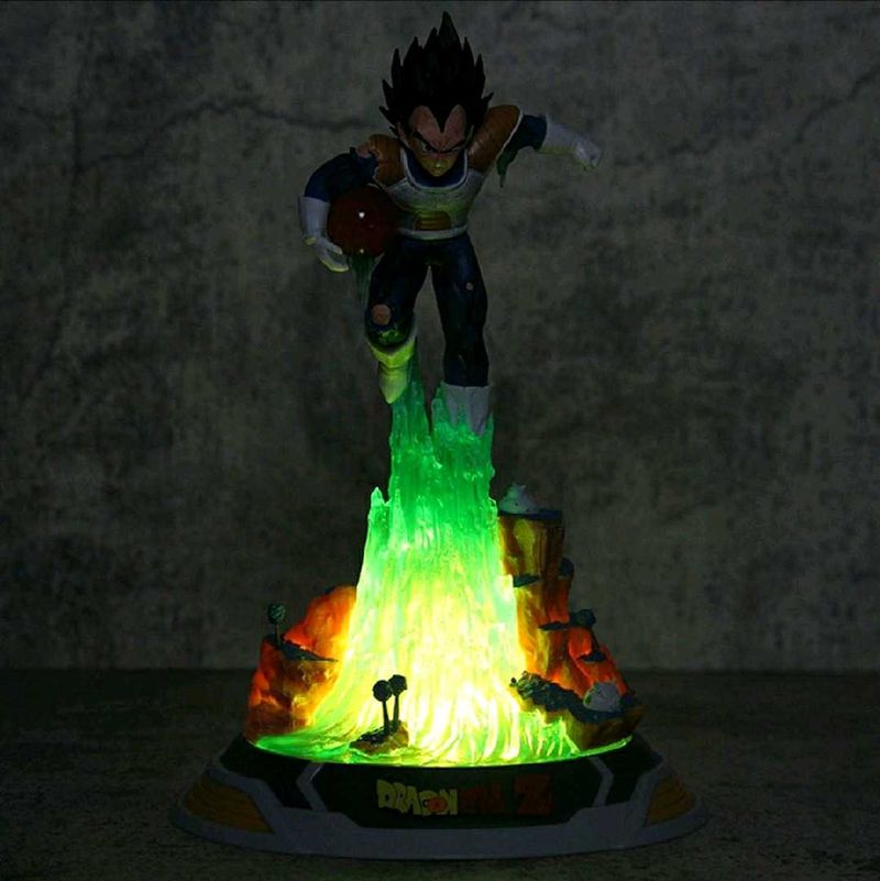 Vegeta Action Figure Statue With Light