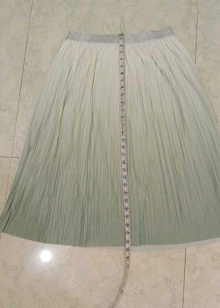 Pleated Midi Skirt 30-36 Freesize