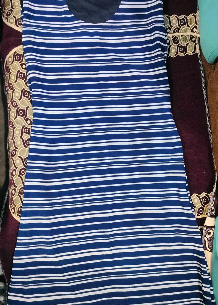 Striped Blue Dress