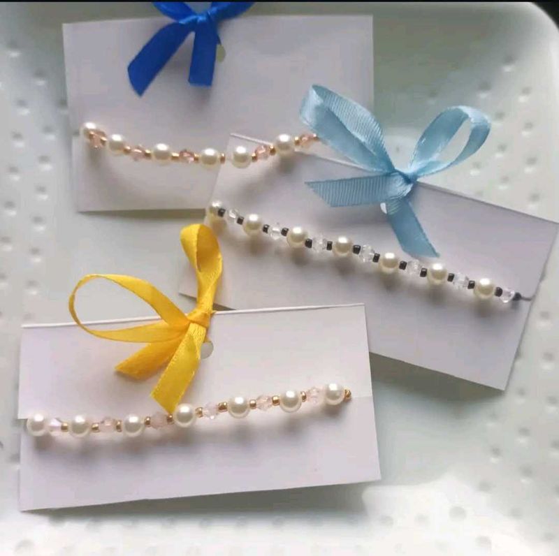 Pearl &amp; Crystal Beaded Bracelets