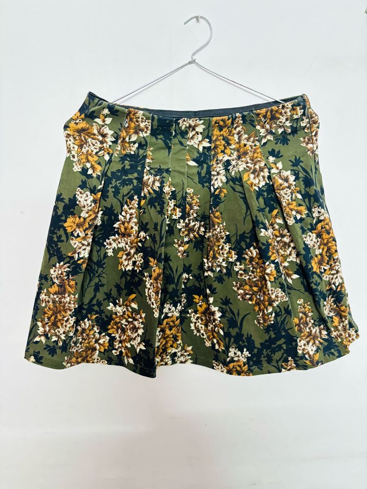 Floral Print Skirt
