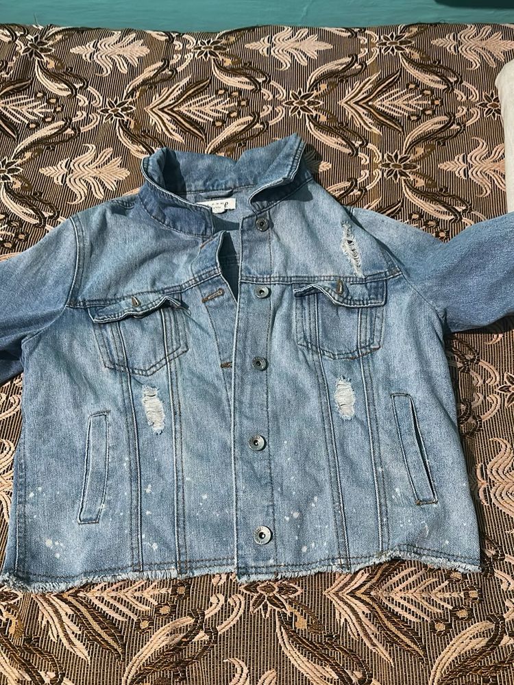 Distressed Denim Jacket