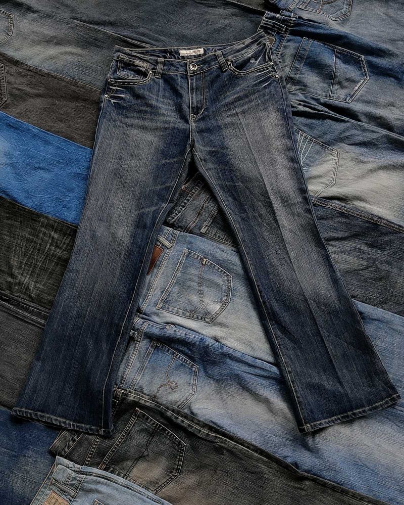 FASCINO VINTAGE EMBROIDERY BOOTCUT JEANS