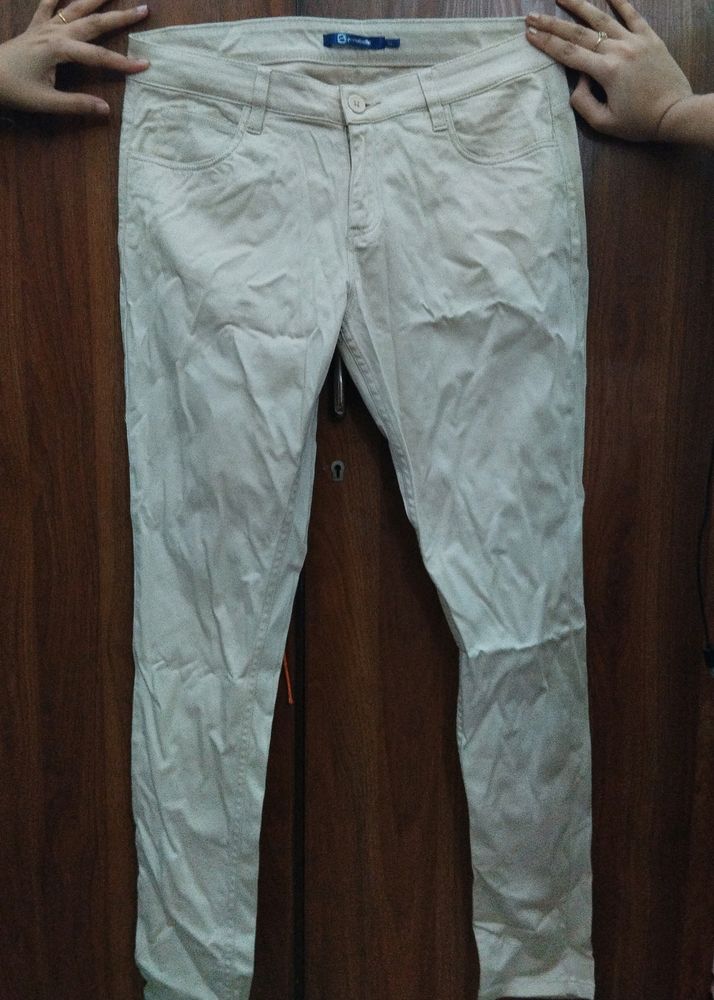 CREAM COLOR TROUSERS PANTS