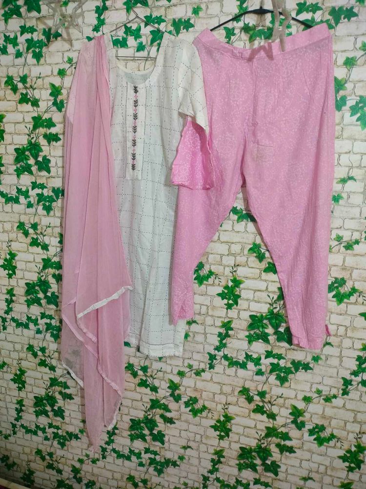 White Pink Suit