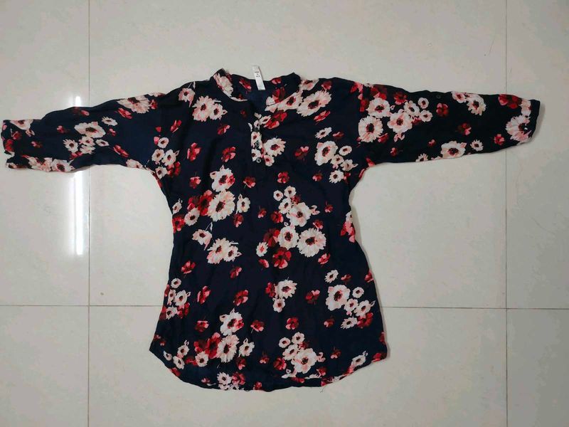 Colorful Flower ful Top