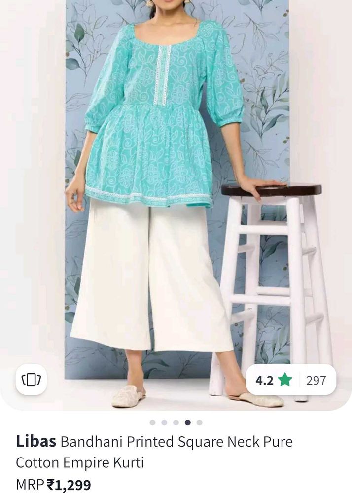 Libas Printed Empire Kurti