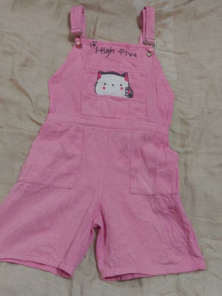 Cute Pink Overalls