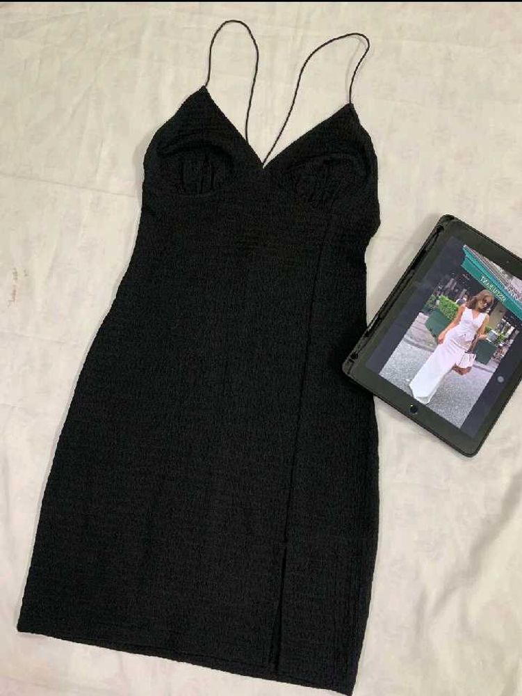 h&amp;m Chic Black Mini Dress