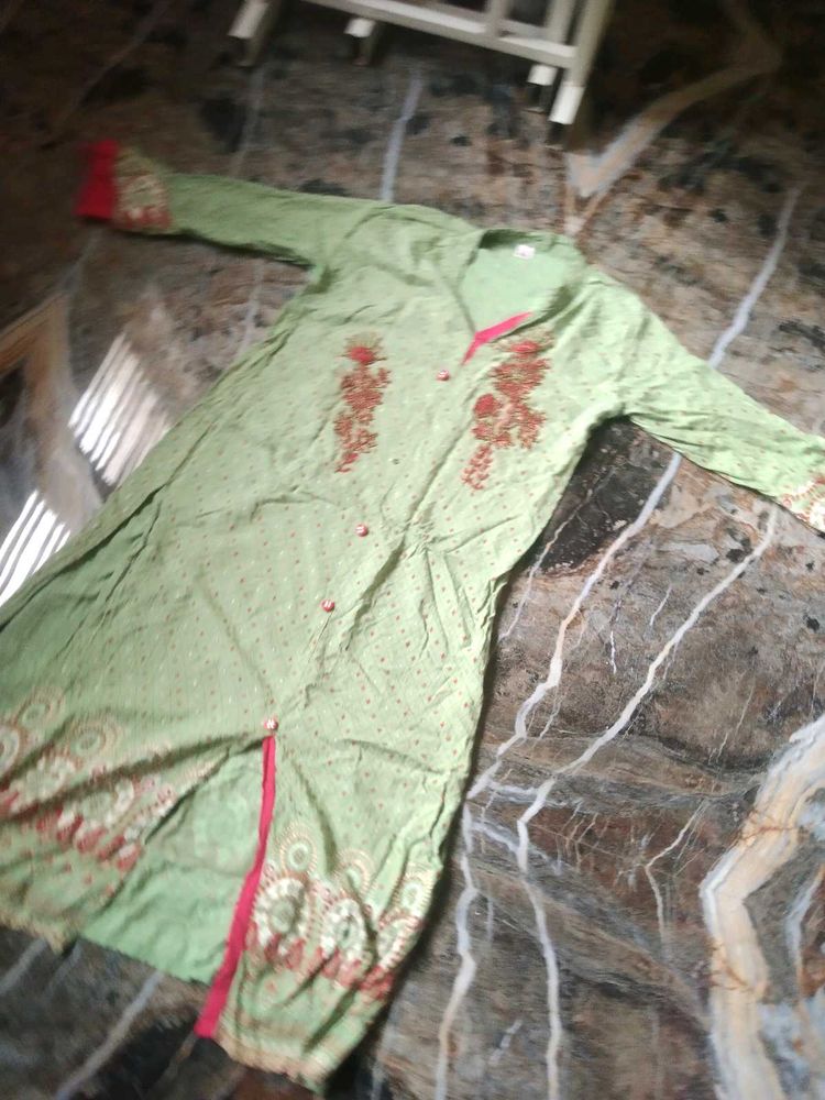Elegant Green Kurta(XXL)