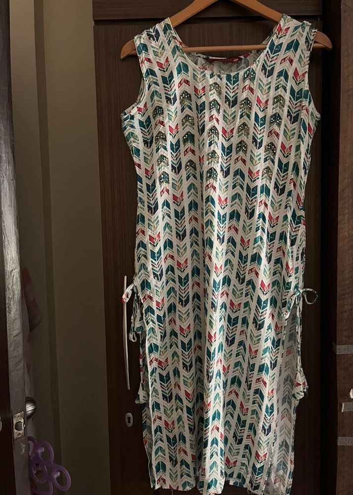 Multicolour Rayon Kurta