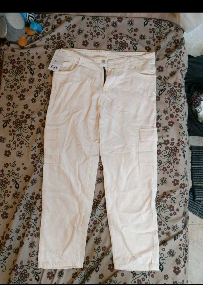 Beige Cargo Pants - New with Tags