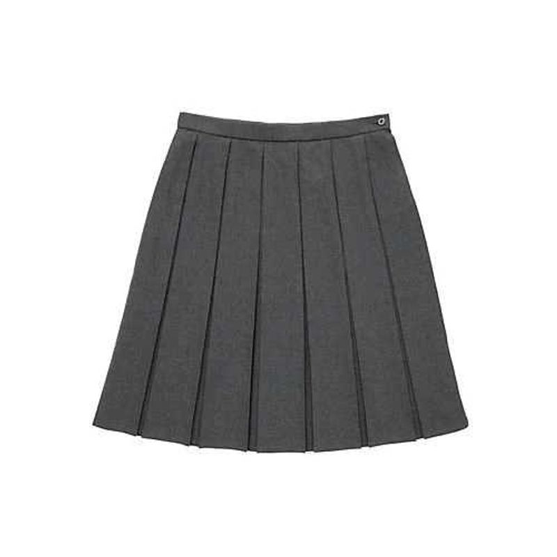 Gray Pleated Skirt