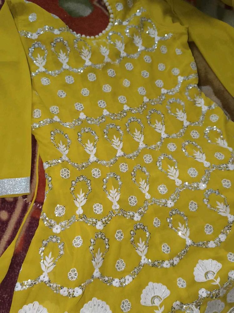Yellow Haldi Sharara