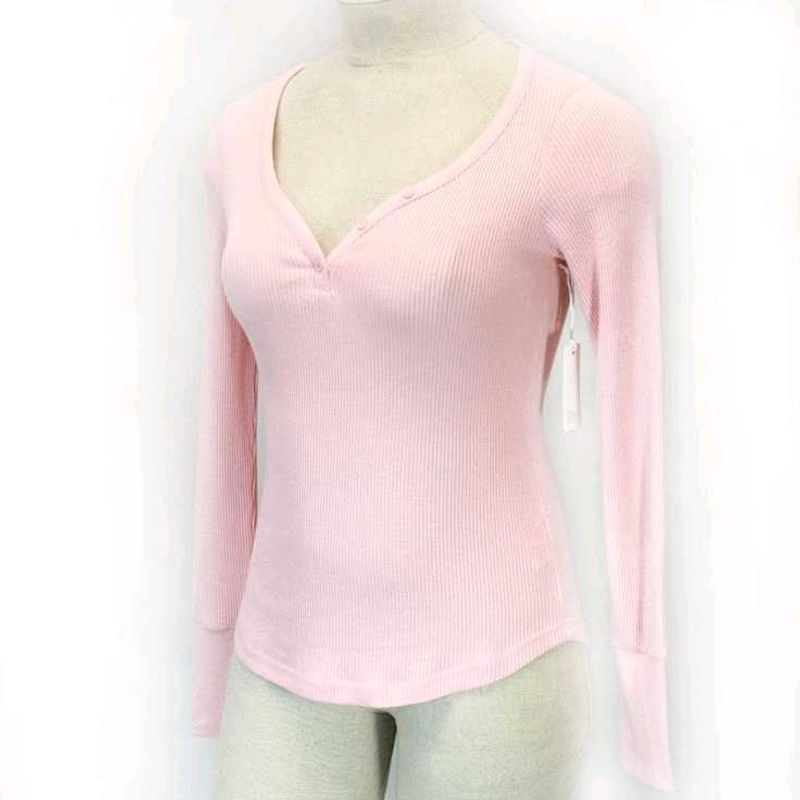 Powder Pink Full Sleeve Top With Neck Detailing