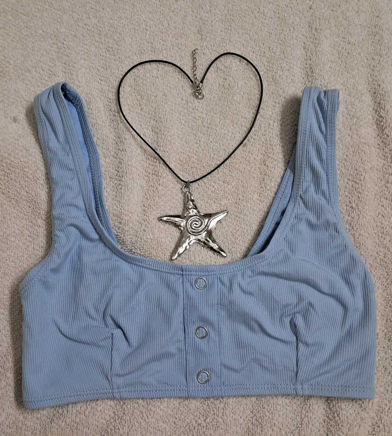 Primark Blue Bikini Top