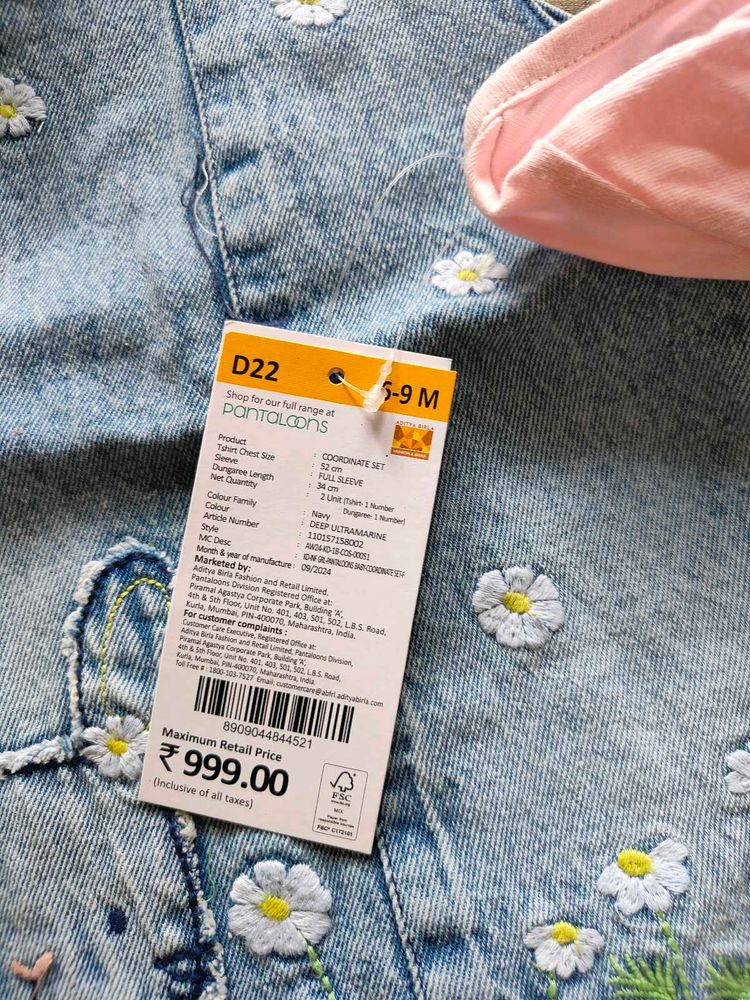 Cute Girls&#39; Denim Outfit