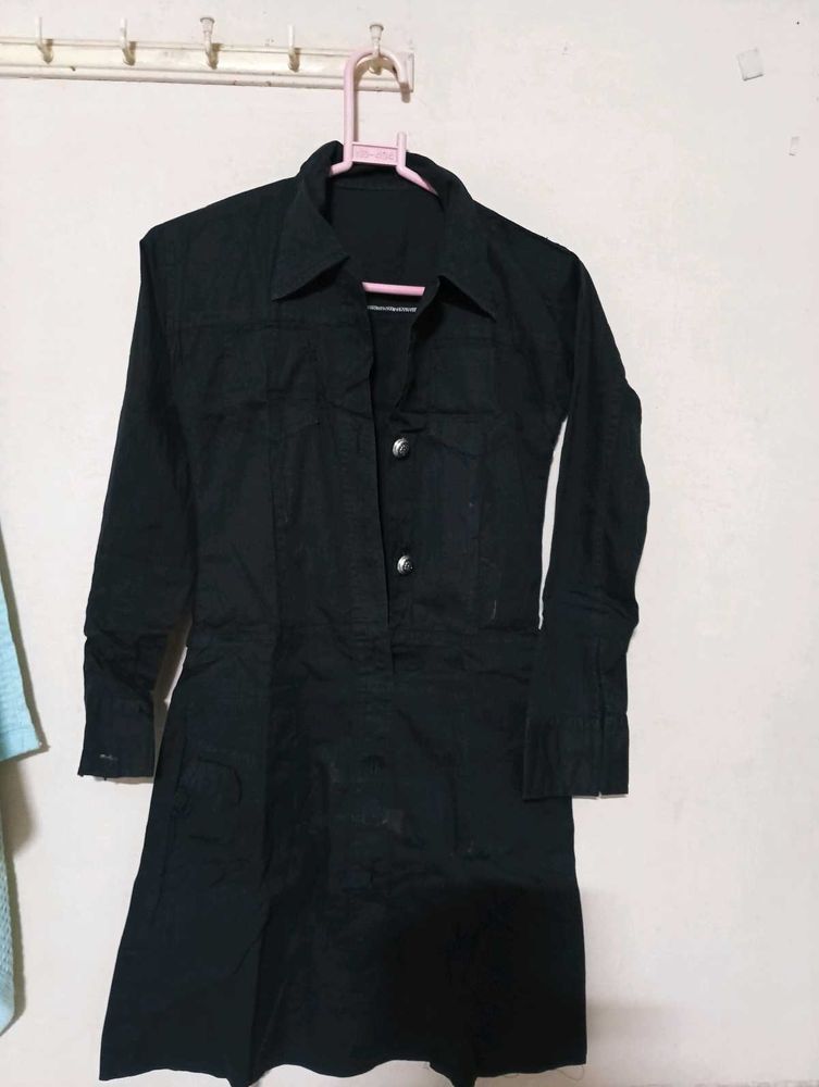 Black Shirt Dress