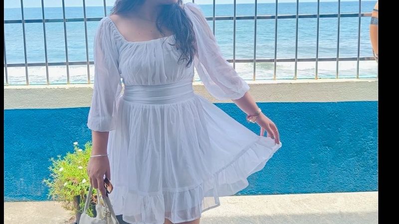Beautiful Beach Dress: White