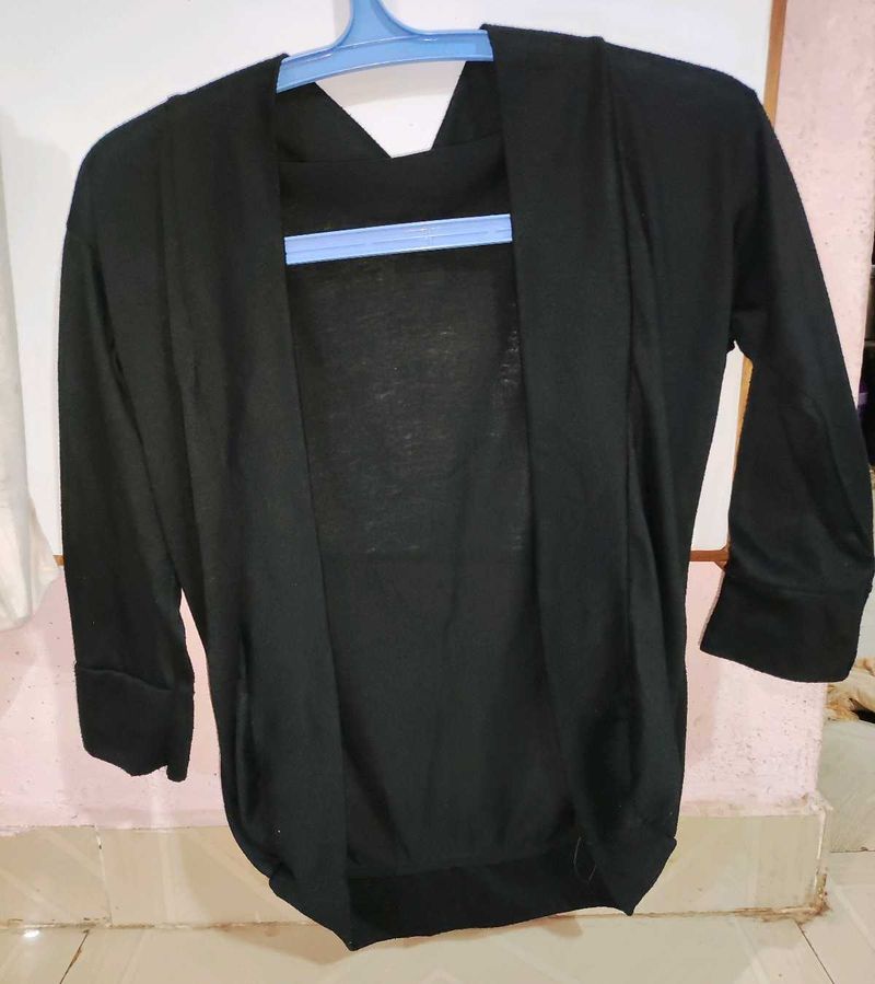 Sleek Black Shrug
