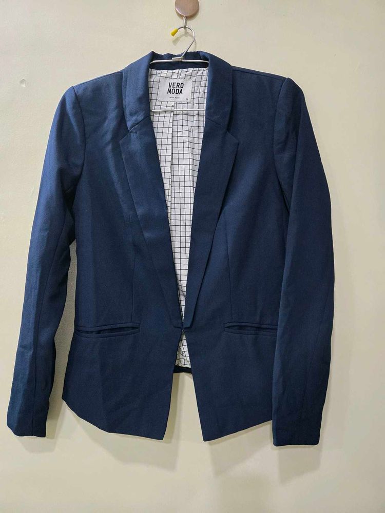 Navy Blue Women Blazer