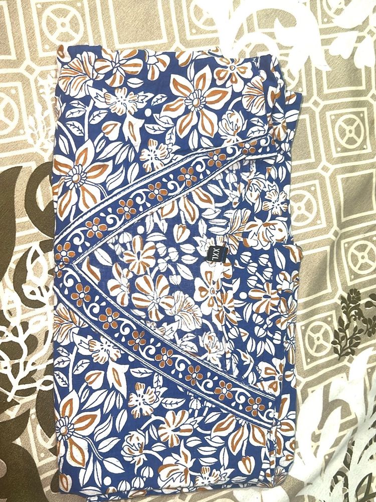 Floral Print Pants - 2XL