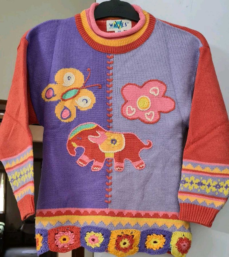 Coral Red Sweater