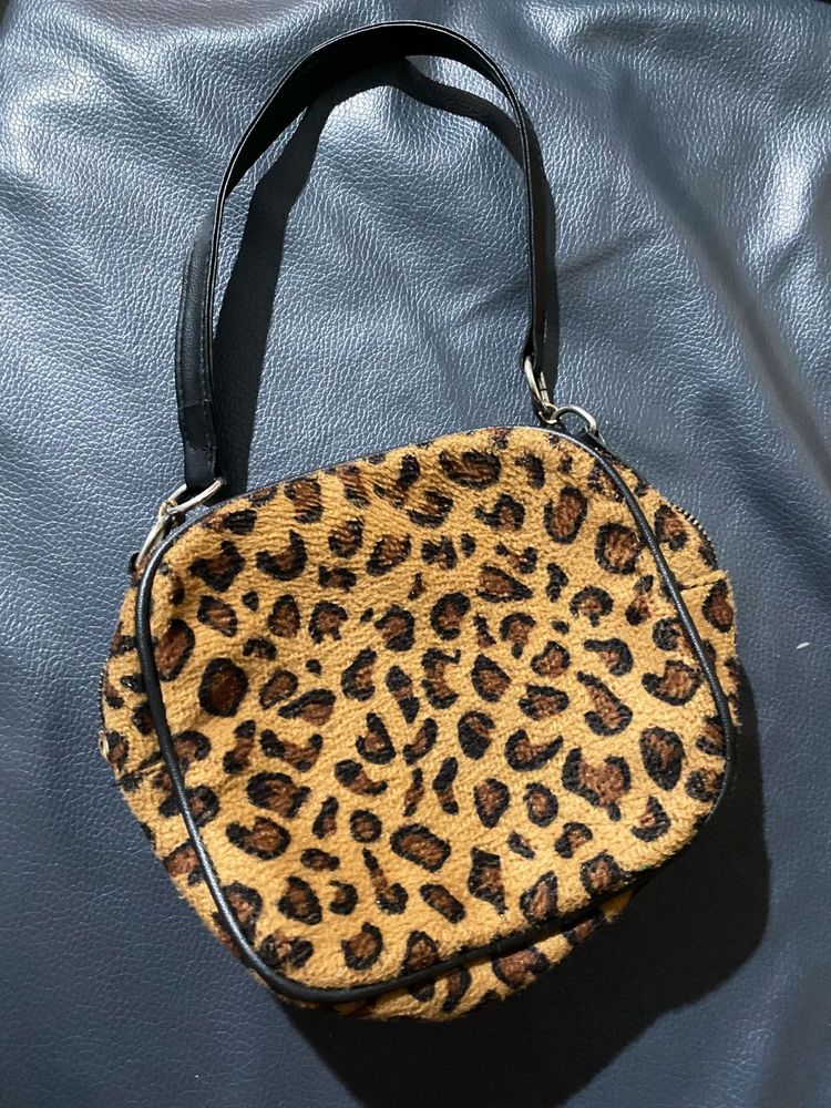 Leopard Print Shoulder Bag
