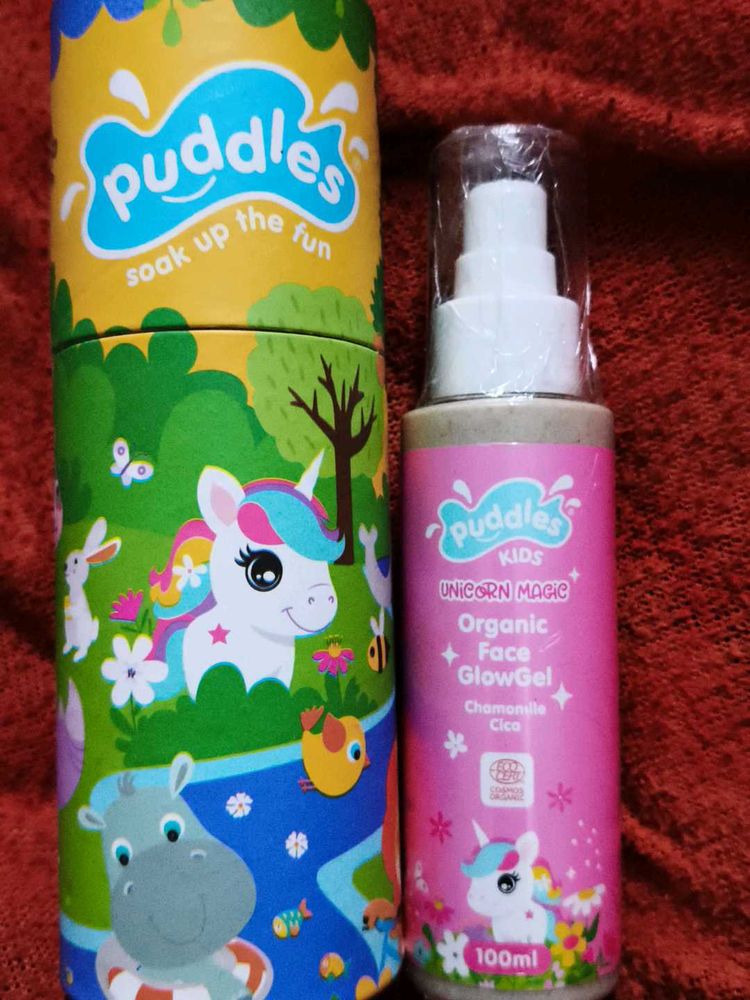 Puddles Kids Unicorn Face Glow Gel