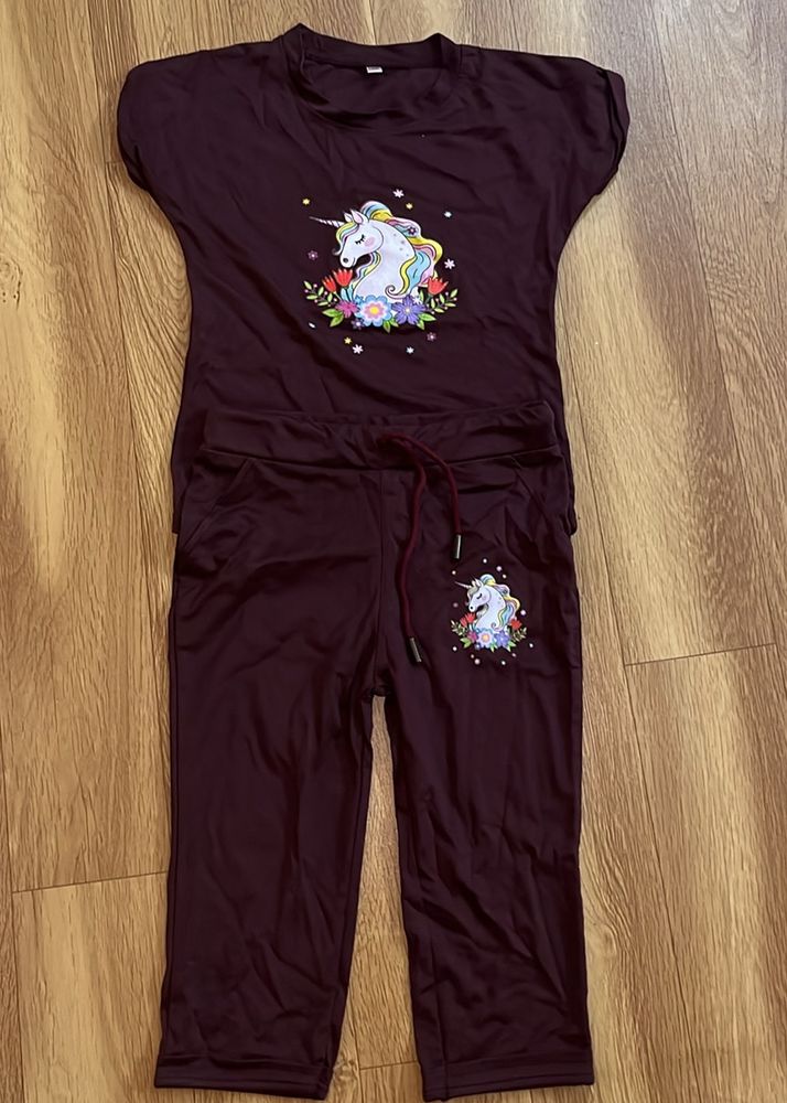 Unicorn Coord Set For 4-6 Year Girl