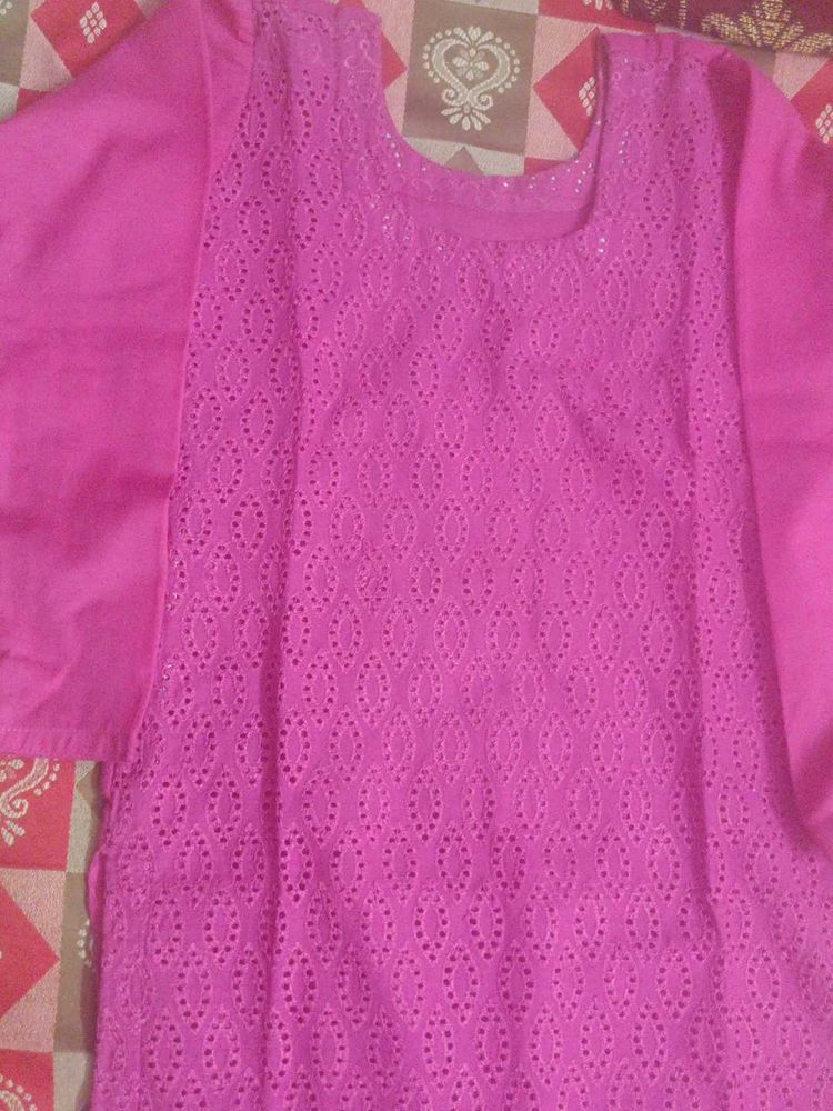 Chicken Cotton Kurta Length, 35 Baju Ki Lambai, 18