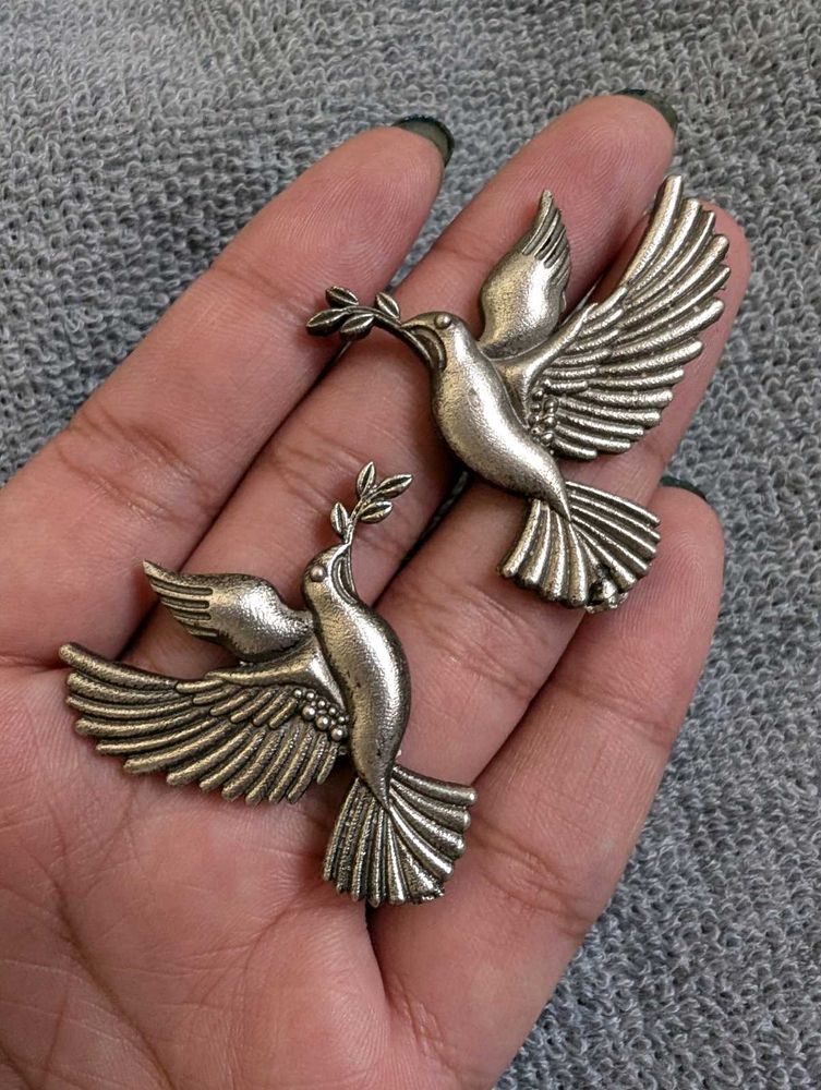 Big Dove Stud Earrings