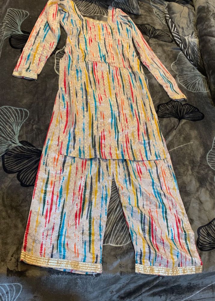 Clrful Kurta pant boutique stiched🦋💖🎀