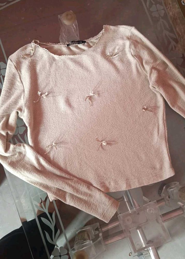 Cute mint pastle  green Long Sleeve Top